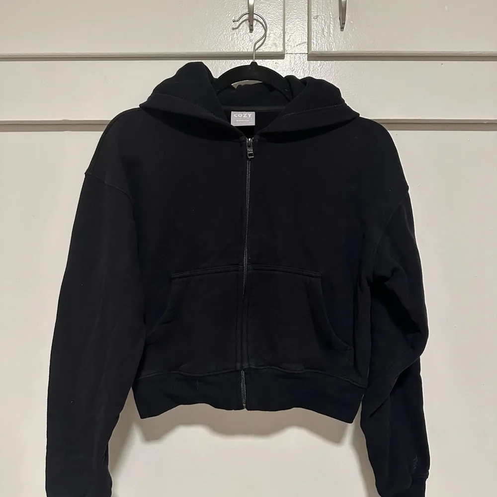 Aritzia TNA Cozy Fleeze Boyfriend Boxy Zip Up Hoodie - Picture 3 of 4
